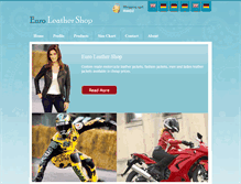 Tablet Screenshot of euroleathershop.com